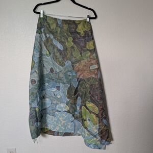 Blue and Green Shower Curtain